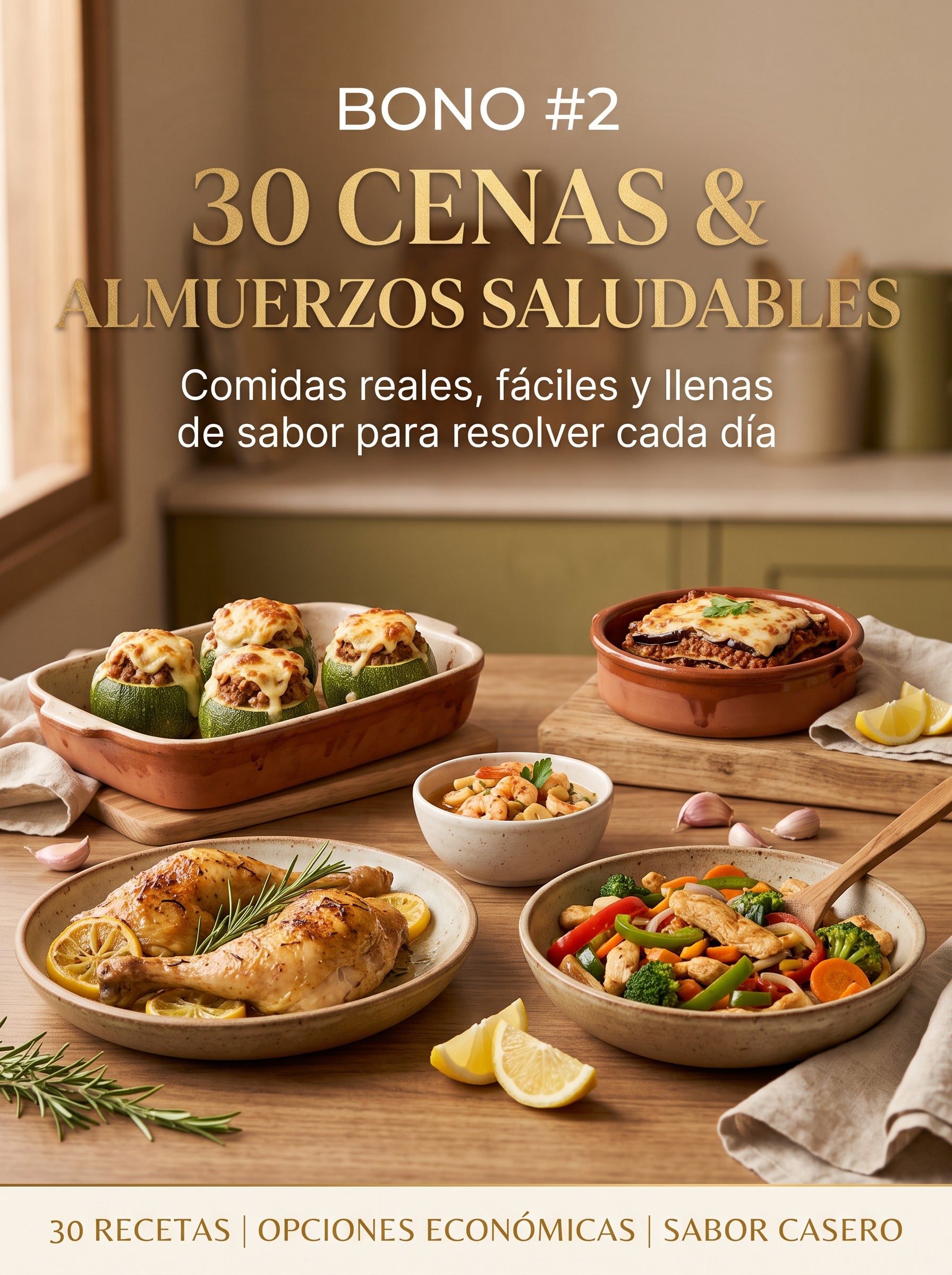 Bono 30 Cenas y Almuerzos Saludables